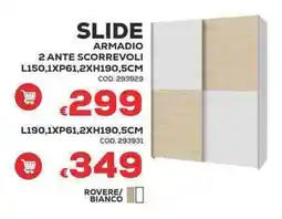 Conforama Conforama slide armadio 2 ante scorrevoli offerta