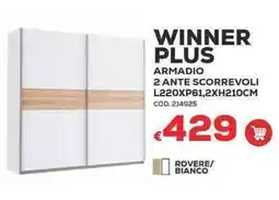 Conforama Conforama winner plus armadio 2 ante scorrevoli offerta
