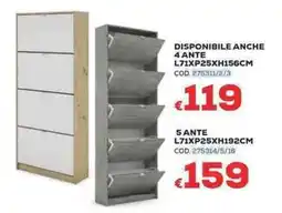 Conforama Conforama double scarpiera 4 ante offerta
