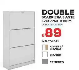 Conforama Conforama double scarpiera 3 ante offerta