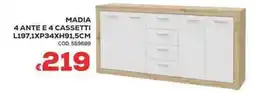 Conforama Conforama madia 4 ante e 4 cassetti offerta