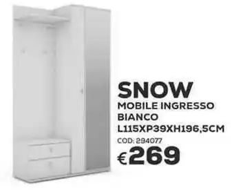 Conforama snow mobile ingresso bianco