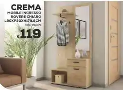 Conforama Conforama crema mobile ingresso rovere chiaro offerta