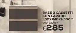 Conforama Conforama base 2 cassetti con lavabo offerta