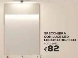 Conforama Conforama Specchiera con luce LED offerta