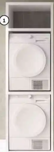 Conforama Conforama colonna porta lavatrice e asciugatrice colore bianco opaco offerta