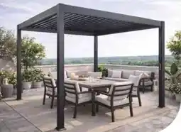 Conforama Conforama Pergola bioclimatica in alluminio color antracite offerta