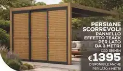 Conforama Conforama persiane scorrevoli pannello effetto teack offerta