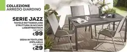Conforama Conforama serie jazz tavolo rettangolare struttura in acciaio offerta