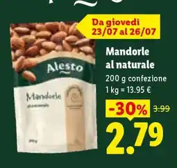 Lidl Mandorle al naturale offerta