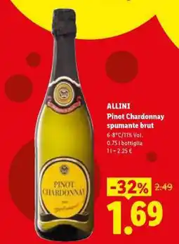 Lidl ALLINI Pinot Chardonnay spumante brut offerta