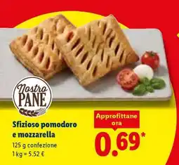 Lidl Sfizioso pomodoro e mozzarella offerta