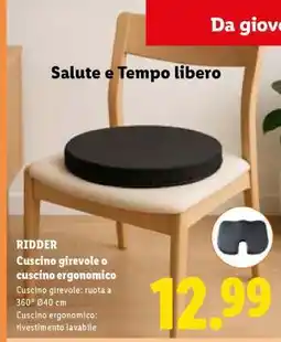 Lidl RIDDER Cuscino girevole o cuscino ergonomico offerta
