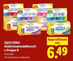 Lidl EQUILIBRA Multivitamine&Minerali o Gruppo B offerta