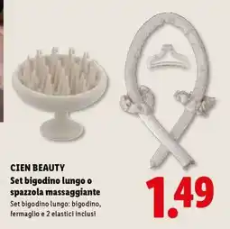Lidl CIEN BEAUTY Set bigodino lungo o spazzola massaggiante offerta