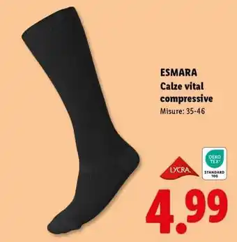 Lidl ESMARA Calze vital compressive offerta