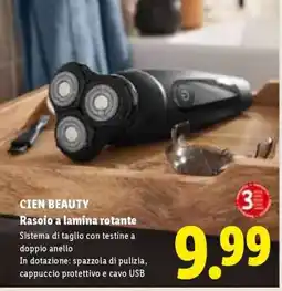 Lidl Cien BEAUTY Rasoio a lamina rotante offerta