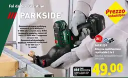 Lidl PARKSIDE Attrezzo multifunzione ricaricabile 3 in 1 offerta