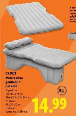 CRIVIT Materassino gonfiabile per auto
