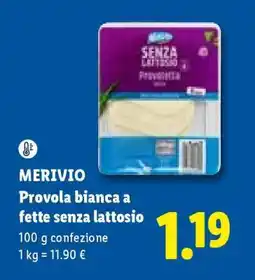 Lidl MERIVIO Provola bianca a fette senza lattosio offerta