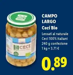 Lidl CAMPO LARGO Ceci Bio offerta