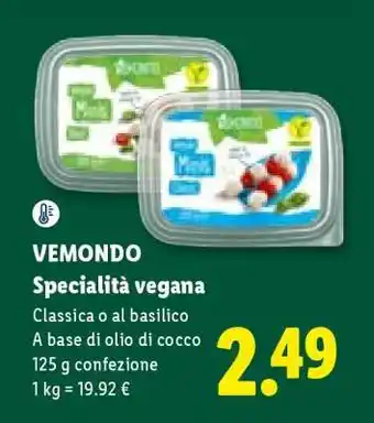 Lidl VEMONDO Specialità vegana offerta