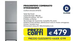 Esselunga FRIGORIFERO COMBINATO HTR3518DNMX offerta