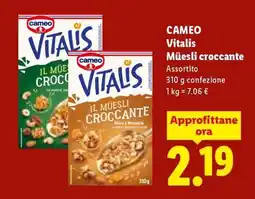 Lidl CAMEO VITALIS Müesli Croccante offerta