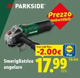 Lidl Smerigliatrice angolare offerta