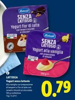 Lidl LATTERIA Yogurt senza lattosio offerta