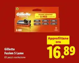 Lidl Gillette Fusion 5 Lame offerta