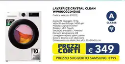 Esselunga Lavatrice Crystal Clean WW80CGC04DAE offerta