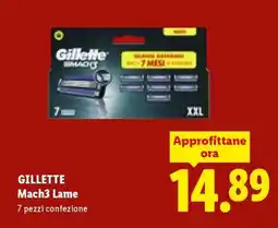 Lidl GILLETTE Mach3 Lame offerta