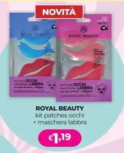 Acqua & Sapone ROYAL BEAUTY kit patches occhi + maschera labbra offerta