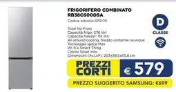 Esselunga FRIGORIFERO COMBINATO RB38C600DSA offerta