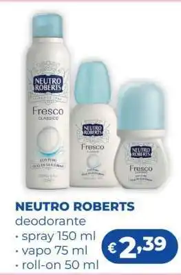 Acqua & Sapone NEUTRO ROBERTS Deodorante offerta