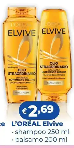 Acqua & Sapone L'OREAL ELVIVE offerta