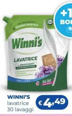 Acqua & Sapone WINNI'S lavatrice 30 lavaggi offerta