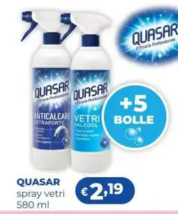 Acqua & Sapone QUASAR spray vetri 580 ml offerta