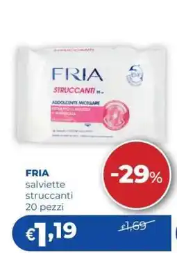 Acqua & Sapone FRIA salviette struccanti 20 pezzi offerta