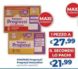 Acqua & Sapone PAMPERS Progressi Progressi Mutandino offerta