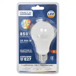 Spazio Conad LAMPADINA LED CON 3 TEMPERATURE OMEGA offerta