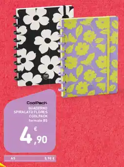 Spazio Conad QUADERNO SPIRALATO FLORES COOLPACK offerta