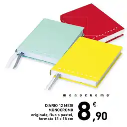 Spazio Conad DIARIO 12 MESI MONOCROMO offerta