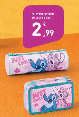 Spazio Conad Bustina stitch chiusura a zip offerta