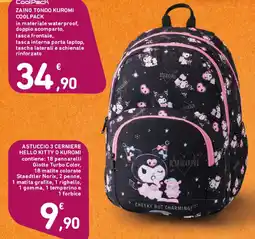 Spazio Conad ZAINO TONDO KUROMI COOLPACK offerta