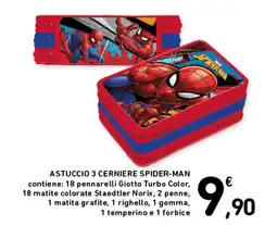 Spazio Conad ASTUCCIO 3 CERNIERE SPIDER-MAN offerta