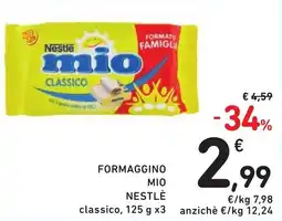 Spazio Conad Formaggino mio Nestlè classico offerta