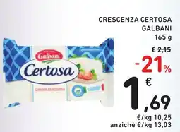 Spazio Conad Crescenza Certosa Galbani offerta