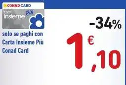 Spazio Conad Carta Insieme Più Conad Card offerta